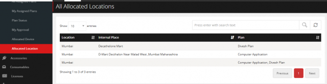 AllocateLocationlist
