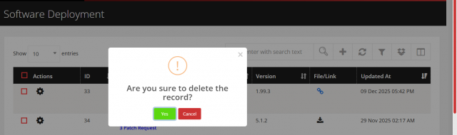 ConfirmationDeleteSoftwareDeployment