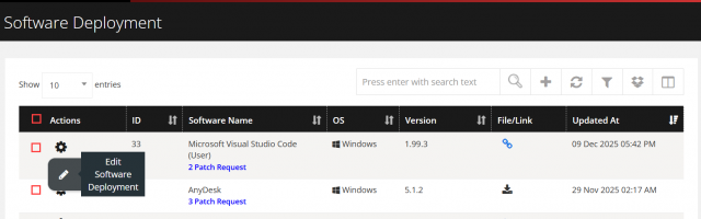 EditSoftwareDeployment
